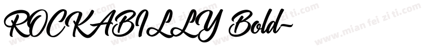 ROCKABILLY Bold字体转换